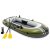 Felfújható csónak szett, Intex Seahawk 2, 236 x 114 x 41 cm, zöld, kétszemélyes, megerősített PVC, pumpával és evezőkkel (66332)