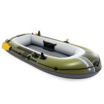 Felfújható csónak szett, Intex Seahawk 2, 236 x 114 x 41 cm, zöld, kétszemélyes, megerősített PVC, pumpával és evezőkkel (66332)